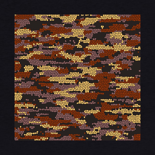 Camo Pattern - Chocolate Brown by Tshirtstory